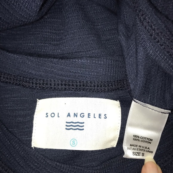 Sol Angles Open Waffle Knit Cutout Shoulder Dress - Picture 5 of 8